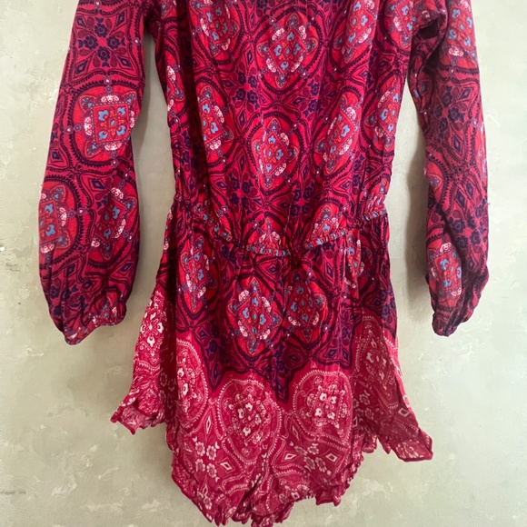 Bright and Colorful O'Neill Long Sleeve Floral Romper-Size Medium - Picture 2 of 9